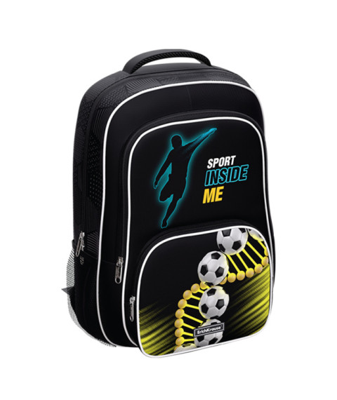 Ghiozdan ErichKrause ErgoLine cu 2 compartimente, 20L, Sport DNA